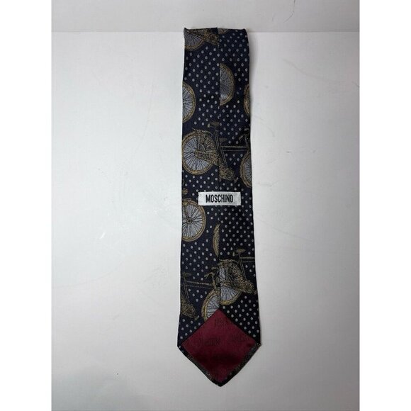 Moschino Silk Bicycle Neck Tie - Picture 6 of 9